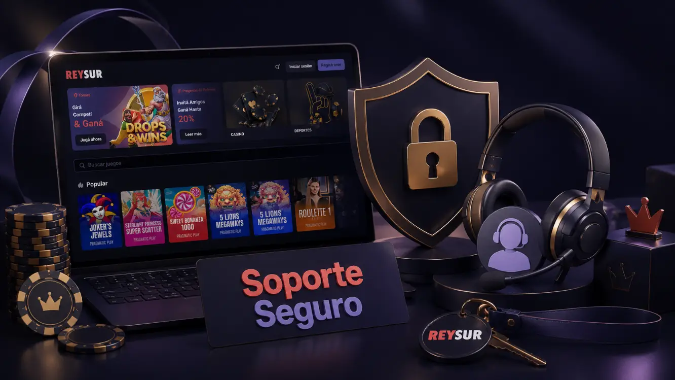 Seguridad y asistencia dentro de Rey Sur Casino Online